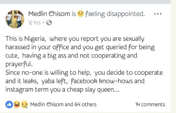 Curvy Corp member raises alarm as her boss at her PPA allegedly pressures her for s*x