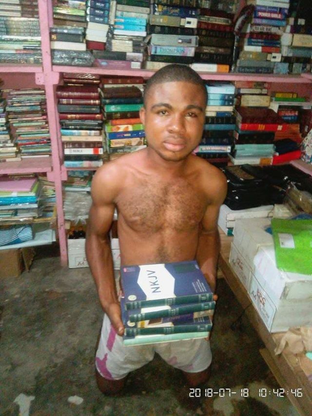 Young man beaten severely for stealing bibles in Anambra