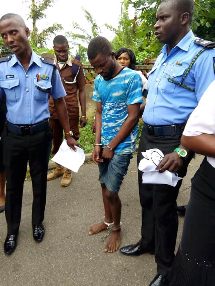 Suspected yahoo boy who killed girlfriend breaks down before being remanded in prison