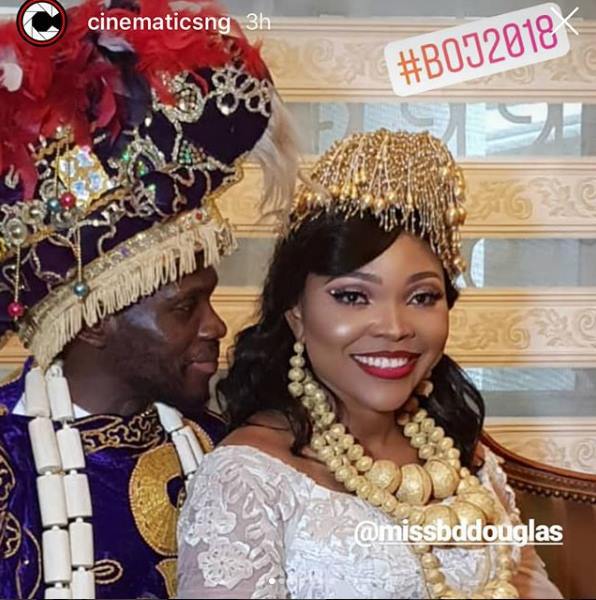 Olu Jacobs' daughter-in-law, Blessing Douglas claims her wedding cost over N10million