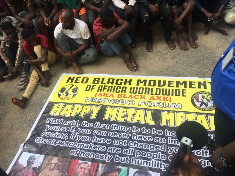 Lagos Police arrest cultists during their anniversary celebration (Photos+Video)