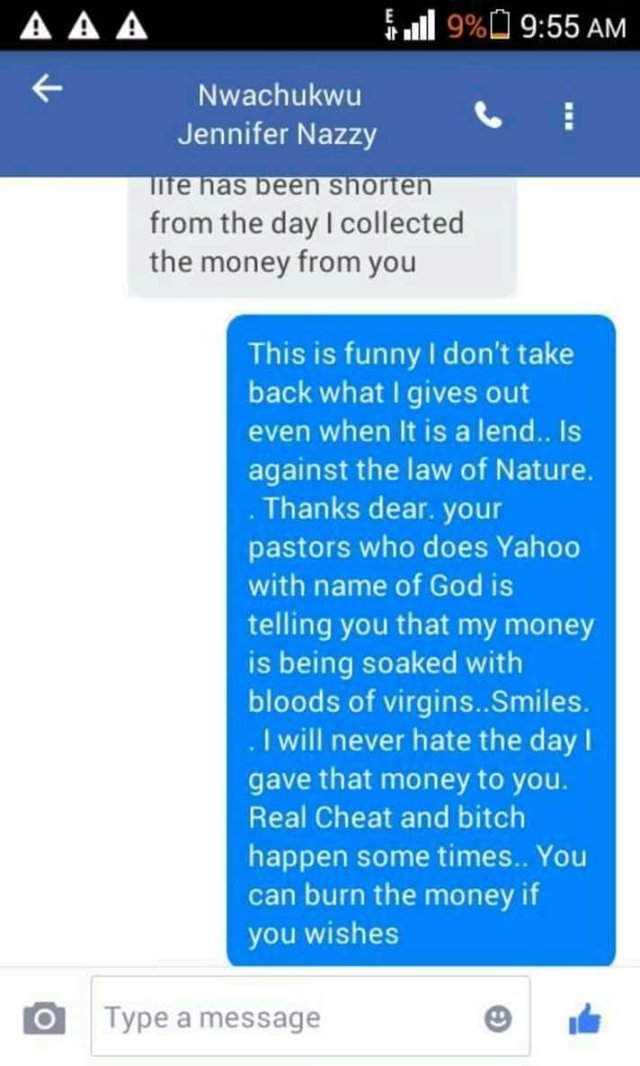 Nigerian Lady calls out man who shared money on a Facebook group, calls him a Yahoo guy