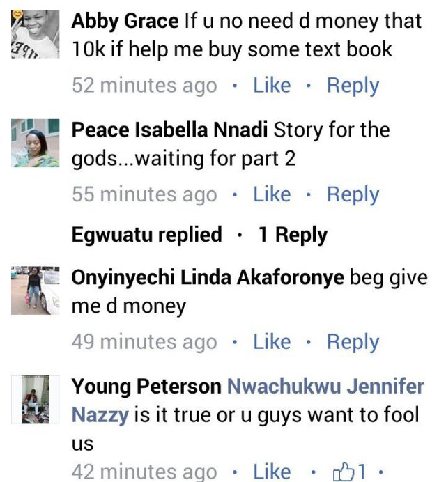 Nigerian Lady calls out man who shared money on a Facebook group, calls him a Yahoo guy