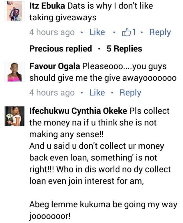 Nigerian Lady calls out man who shared money on a Facebook group, calls him a Yahoo guy