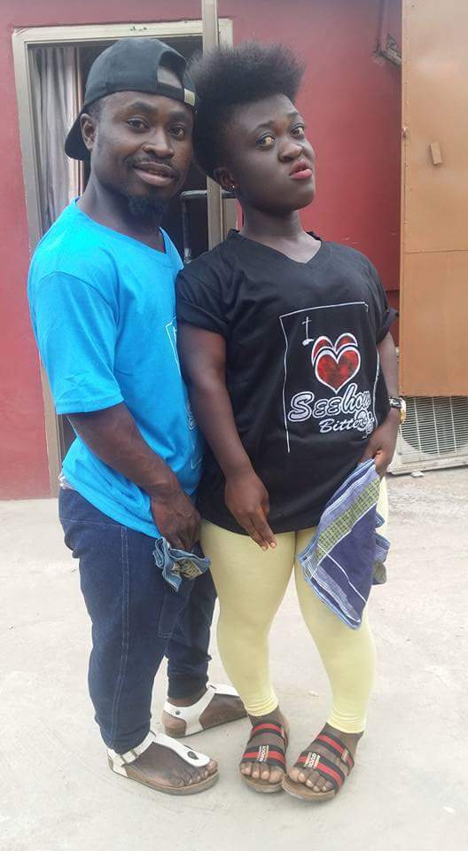 'Bae came to visit me at work' - Ghanaian Lady shares loved up photos with her bae