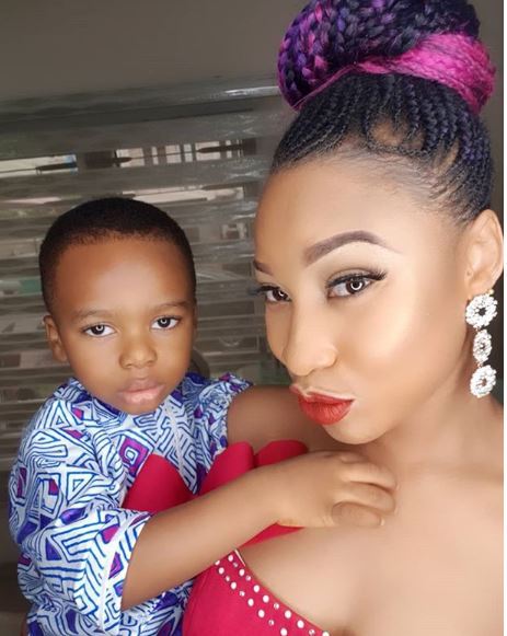 Tonto Dikeh hints that her son won't bear her ex-husband's last name