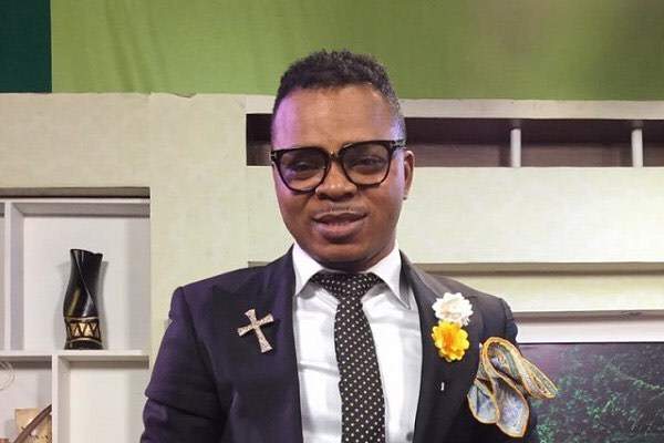 Pastor Obinim tries to fly to heaven, but his congregation begged him not to.