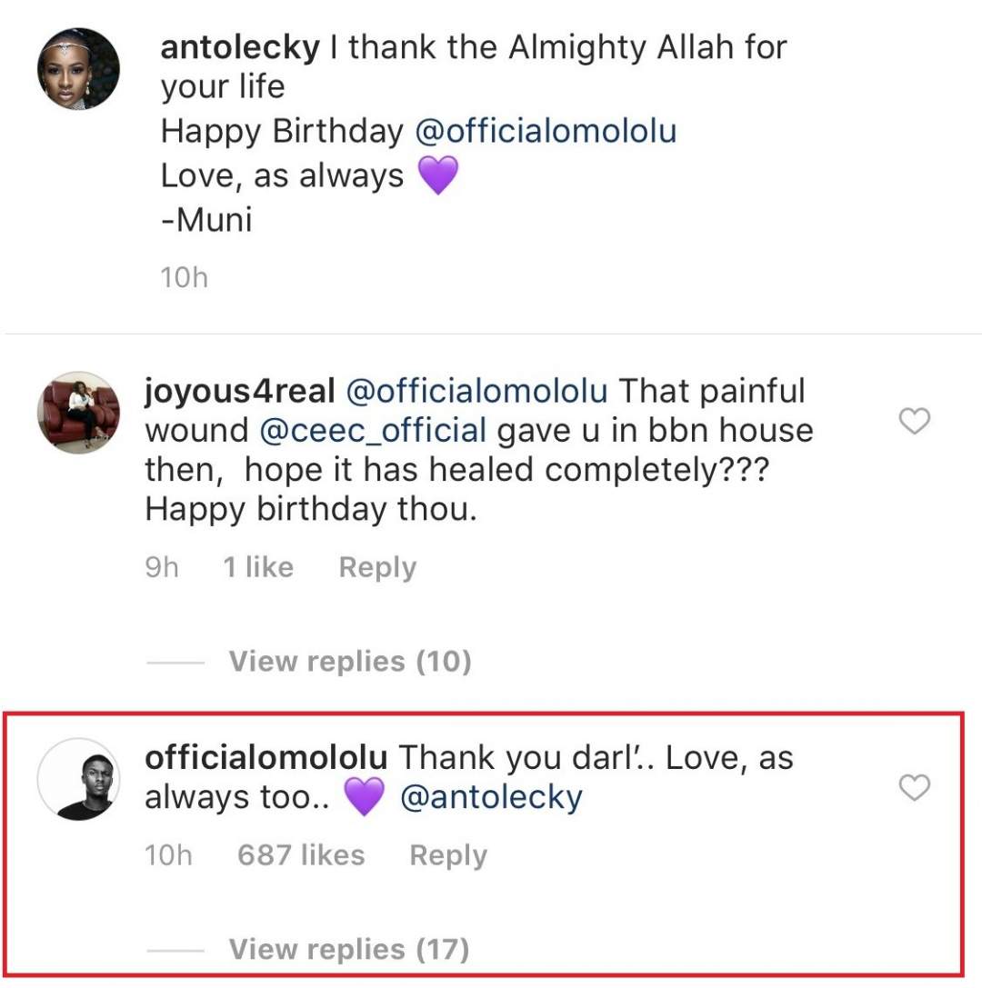 Anto sends a birthday message to Lolu... He responds!