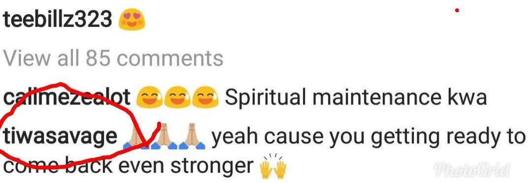 Tiwa Savage Cheers Teebillz On As He Heads For 'Spiritual Maintenance'