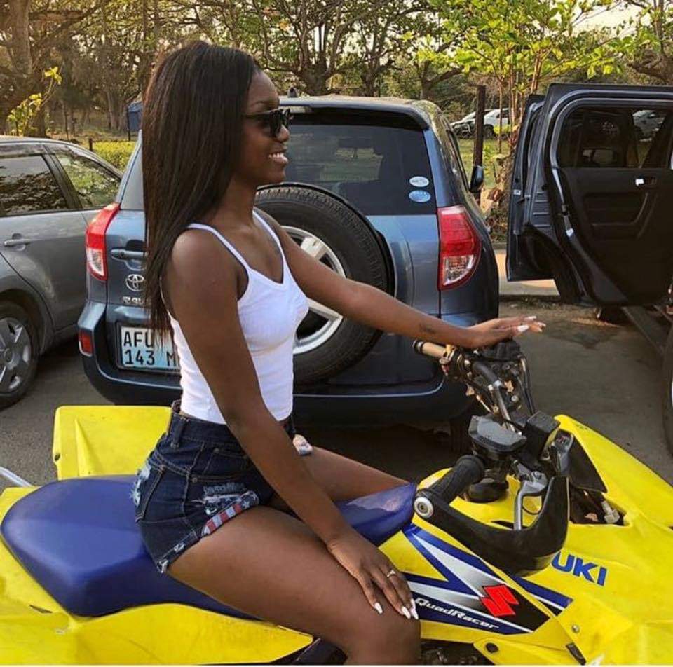 Slay Queen lands in Hospital with broken buttocks after bike accident (Photos)