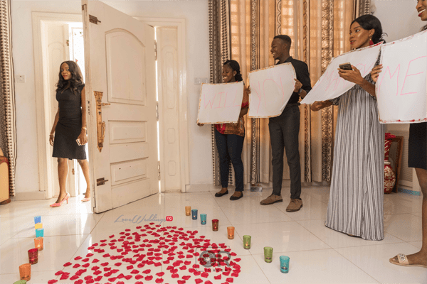 Nigerian guy proposes to his girlfriend of 15 years (photos)