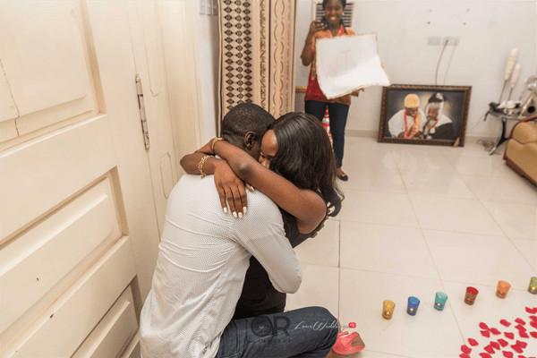 Nigerian guy proposes to his girlfriend of 15 years (photos)