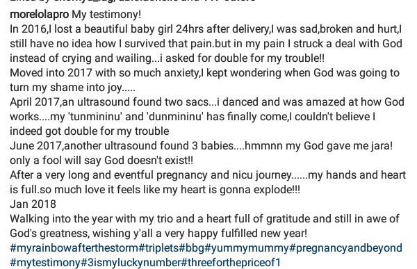 Nigerian Woman Delivers Triplets Over A Year After Losing Her Newborn Daughter (Photos)