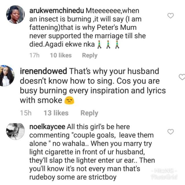 'A smoking wife cannot give good advise' - Fans Slams Lola Okoye For Smoking In Public