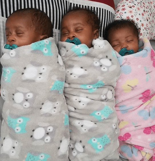 Nigerian Woman Delivers Triplets Over A Year After Losing Her Newborn Daughter (Photos)