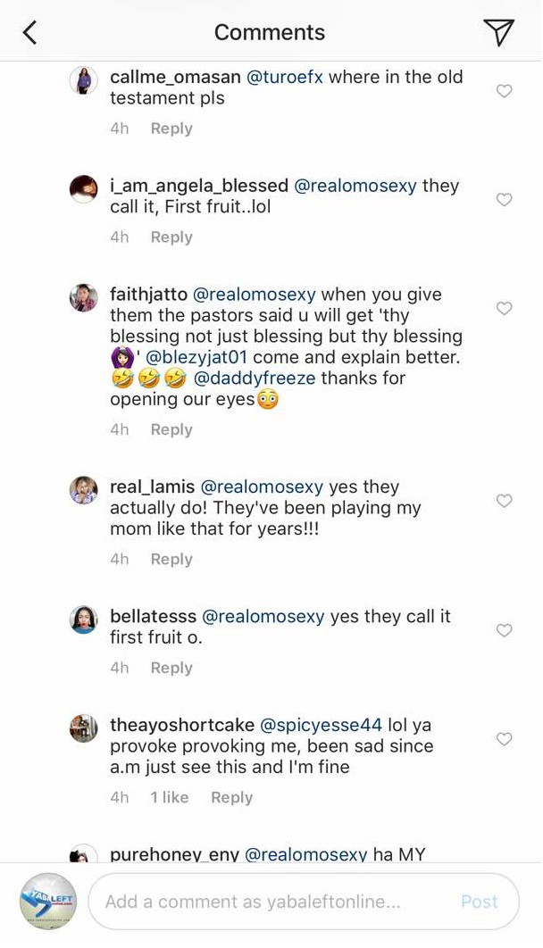 'Giving all your January salary to pastor as first fruit is fraudulent, foolish & sinful' - Freeze, Omotola Jalade reacts