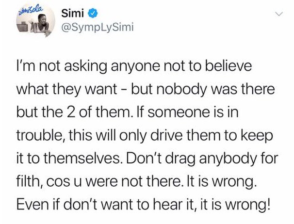 'You're full of sh*t' - Singer, Simi blasts ladies calling Dorcas Fapson a liar!