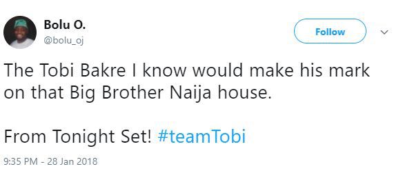 #BBNaija: 'Tobi Bakre snatched my girlfriend 2 years ago. I pray he's evicted soon' - Nigerian Guy, Unilag students reacts!