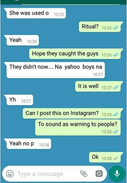 Facebook Lady, Classic white dies mysteriously.. and her friends are blaming 'yahoo boys'