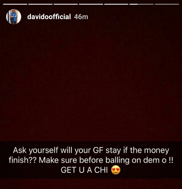 Davido reveals his plans, if he ever goes broke