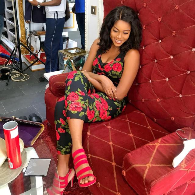 Yvonne Nelson back on movie set after giving birth