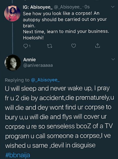 LOL: Two ladies wish death upon themselves because of #BBNaija