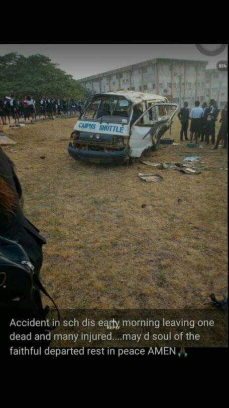 Two students of Ambrose Ali University Ekpoma killed in bus accident inside the campus