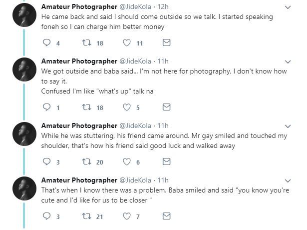 Man narrates how a gay man toasted him at a wedding in Lagos yesterday.