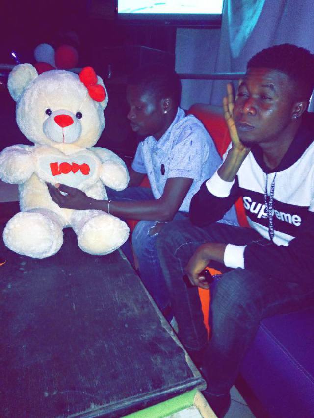 Nigerian Guy Takes His Teddy Bear Out As His Val. (Photos)