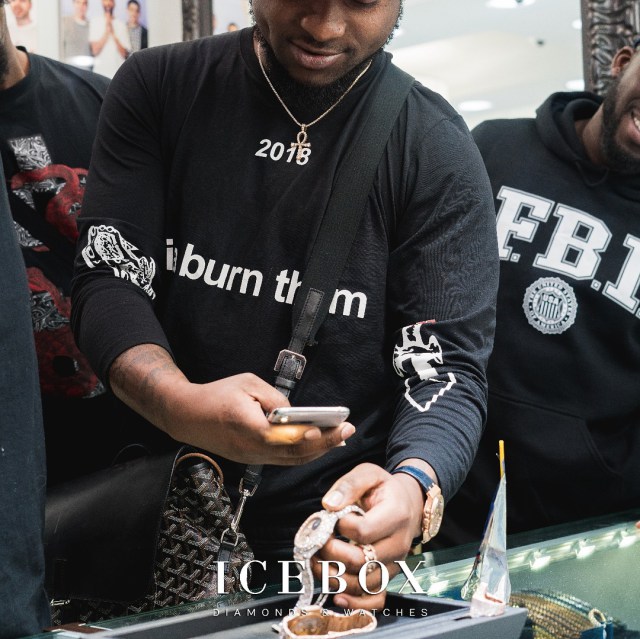 Davido shows off newly acquired 2017 Bentley worth N94 million and a luxury icebox watch