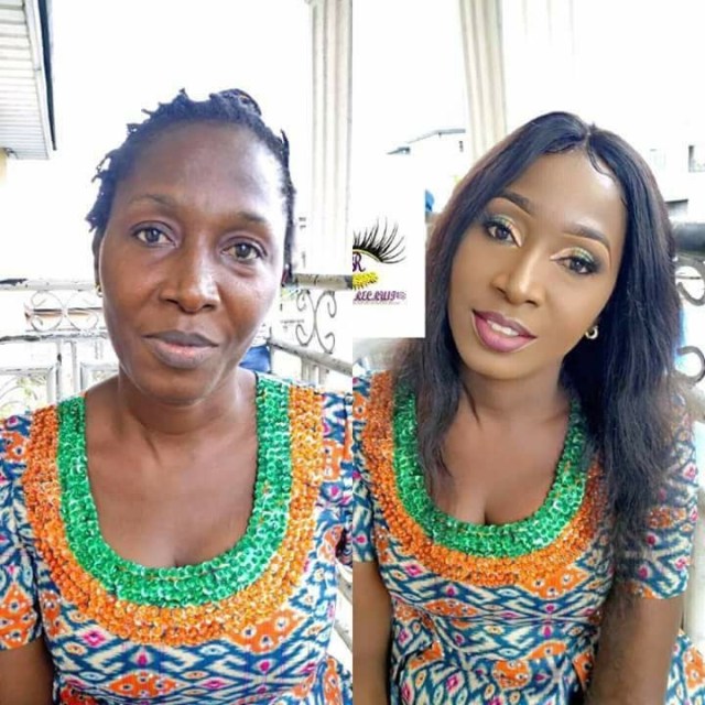 Unbelievable Makeup Transformation Of A Woman (Photo)