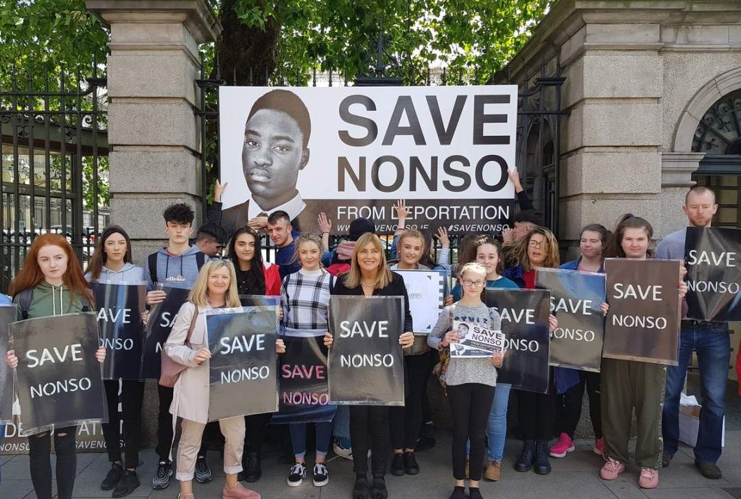 More photos of the protest that stopped the Nigerian Boy from getting deported from Ireland