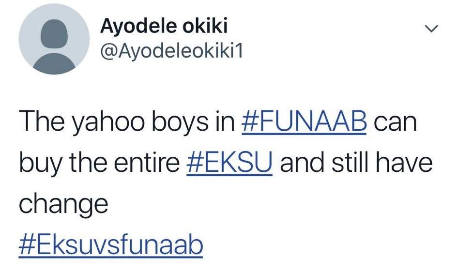 EKSU vs FUNAAB: Students drag each other on Social Media