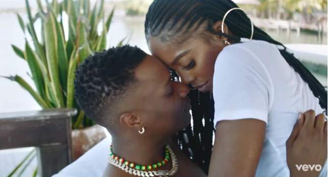 10 hot photos of Wizkid and Tiwa Savage from 'Fever Video'