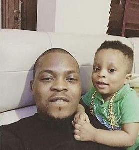Olamide shares lovely photo of his son rocking a Batman suit for Halloween