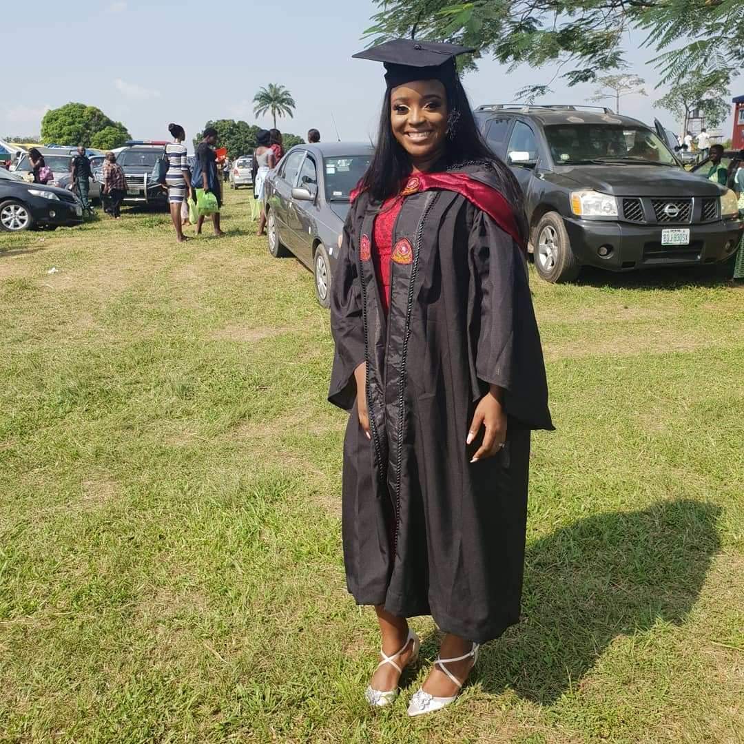 Comedian Ajebo's wife bags a first class from Bowen University