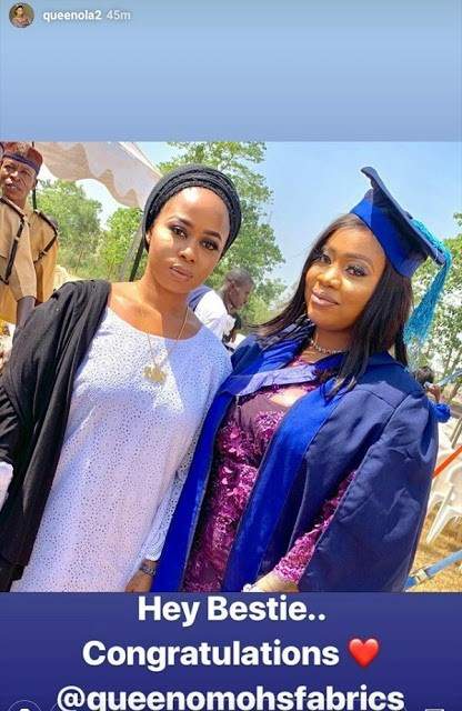 Alaafin of Oyo's young wife Olori Memunat graduates from University (Photos)