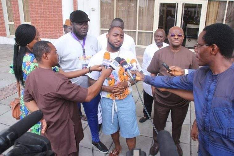 Davido meets Governor Wike at Rivers Government House