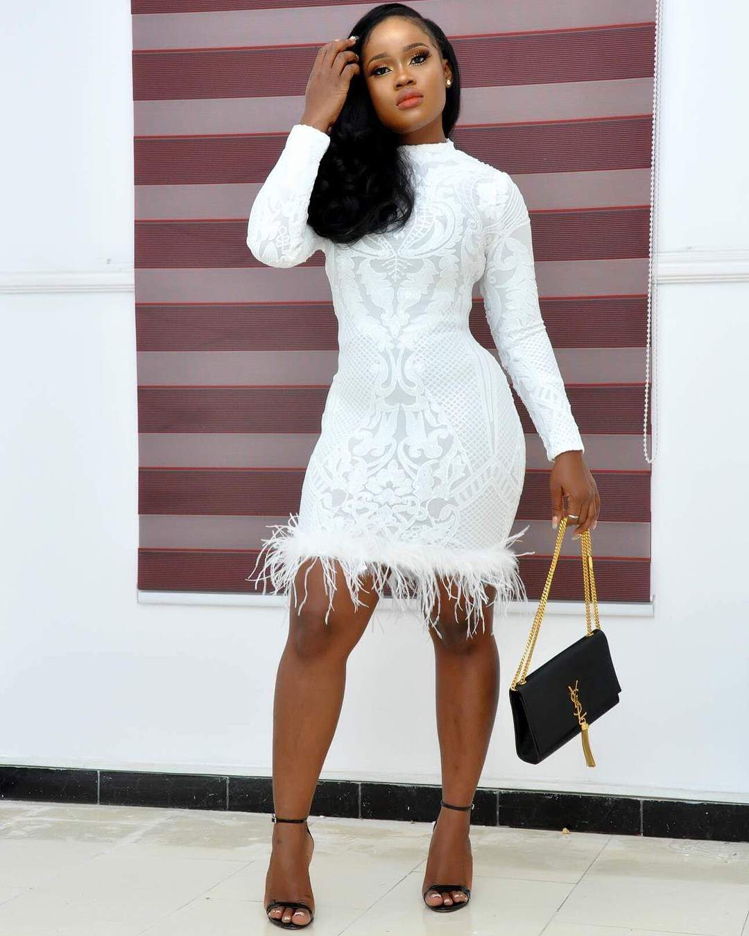 Nina Vs CeeC; Who rocked this white dress best?! (Photos)