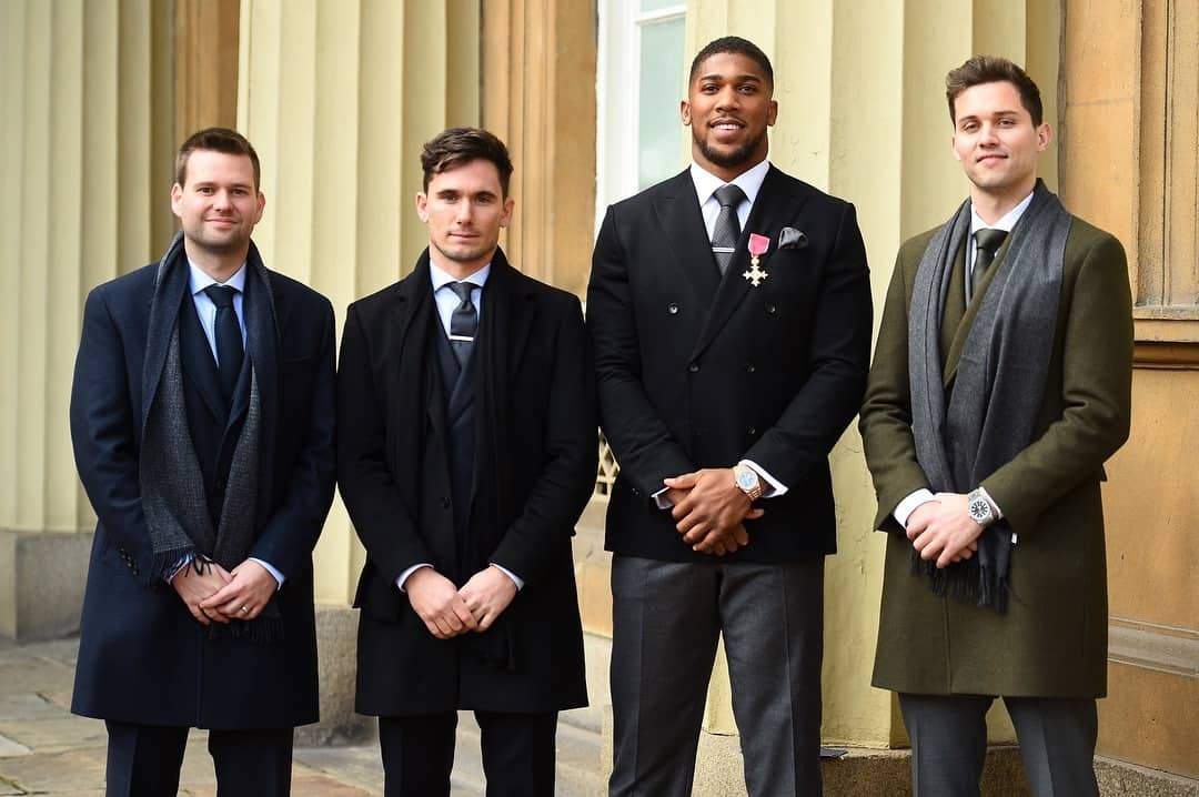 Anthony Joshua awarded OBE by Prince Charles for services to Sport (photos)