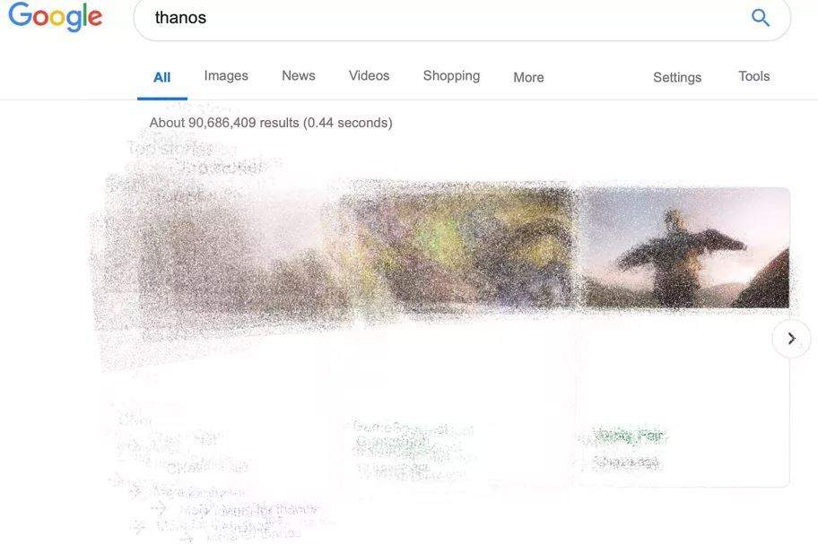 Google makes impressive feature for when you search "Thanos" in light of Avengers: Endgame