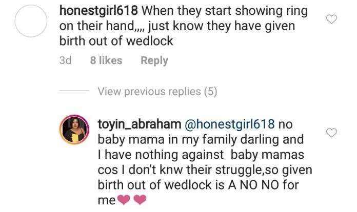 Toyin Abraham speaks on having a child outside wedlock