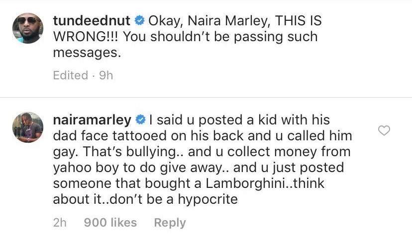 Naira Marley accuses Tunde Ednut of collecting money from Yahoo Boys for his Giveaways (Screenshots)