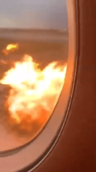 Passengers heard crying out in terror inside the burning plane at Moscow airport (Watch)