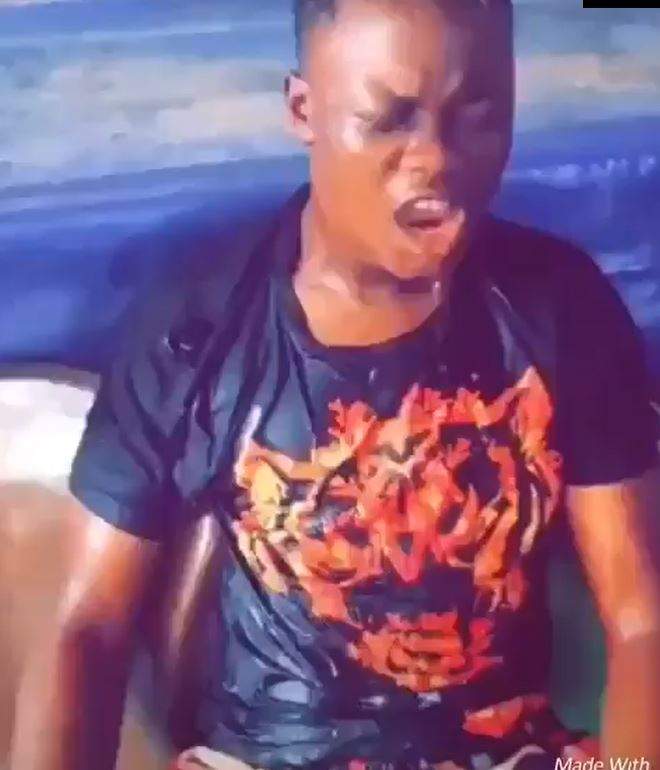 Nigerian Guy seen reacting badly after taking 'Colorado'