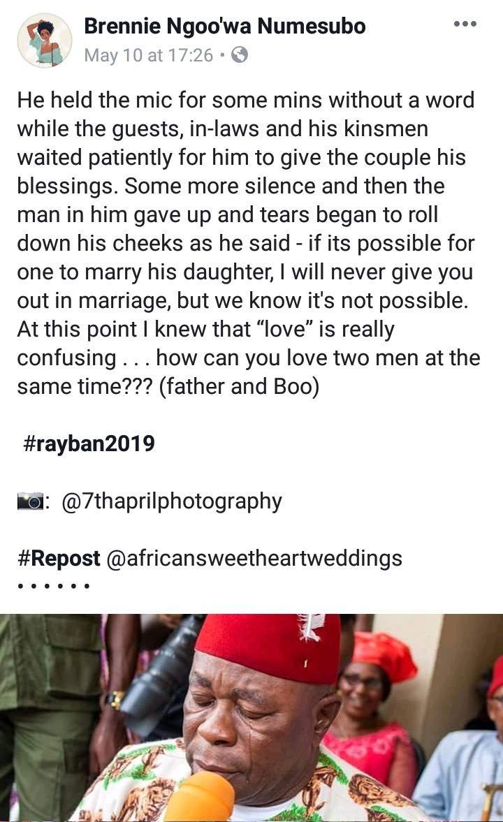 Dad breaks down in tears and says the sweetest words as he gives his daughter away in marriage
