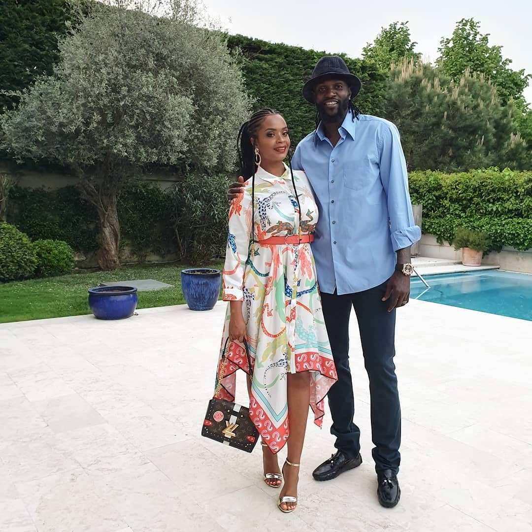 Dillish Mathews and her boyfriend, Emmanuel Adebayor step out for date night