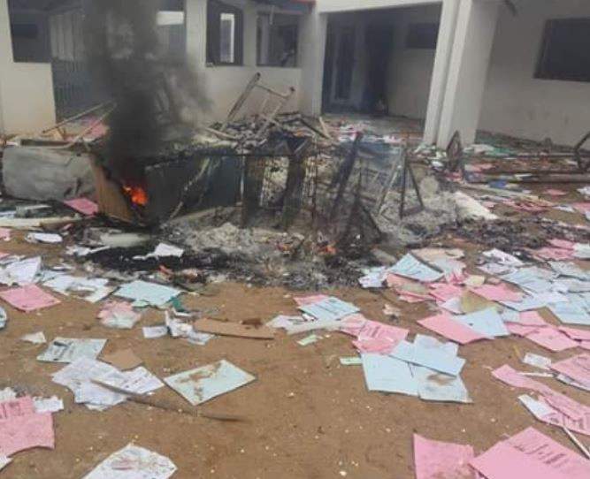 Osun Polytechnic shut down indefinitely after students burn down the campus medical center