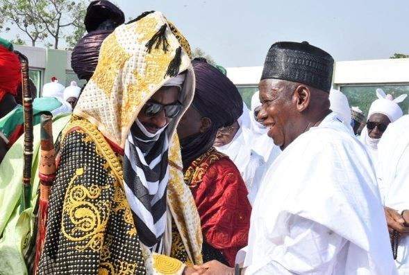 Dangote reconciles Governor Ganduje and Emir Sanusi (Photo)