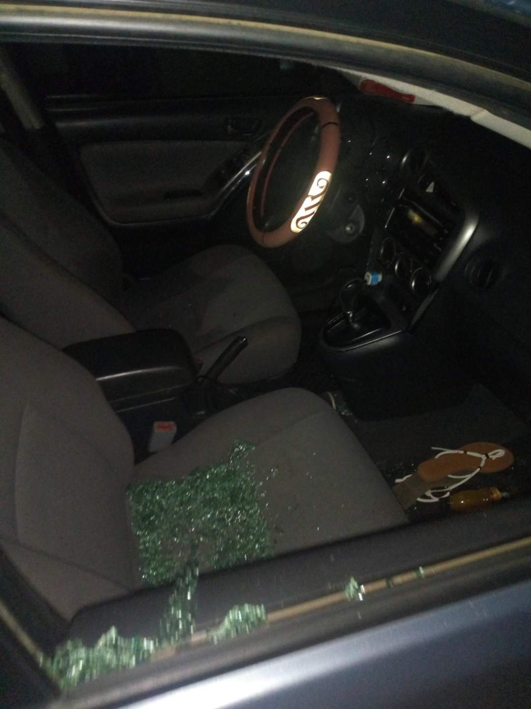 Lady narrowly escapes death after robbers shot at her car on Eko bridge